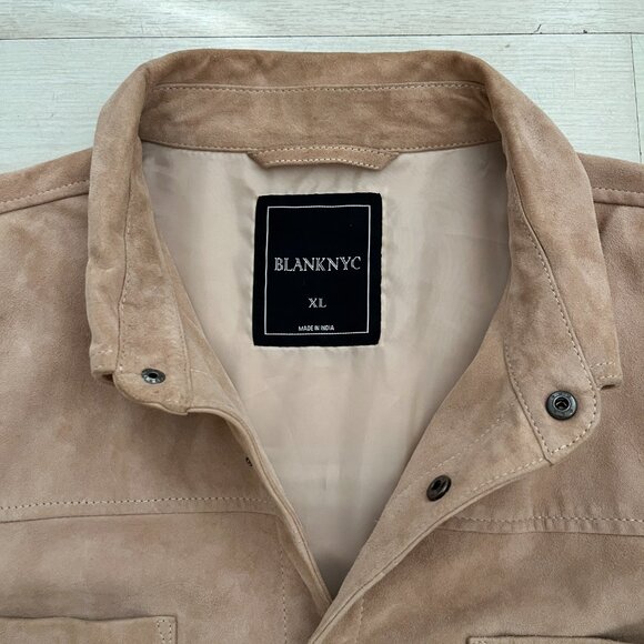 BLANK NYC 100% Goatskin Suede Men's Shirt Jacket Size XL - Picture 3 of 6